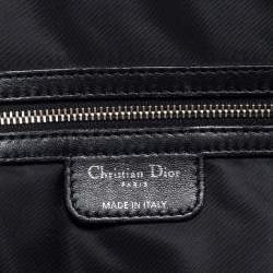 Pre Owned Dior Black Cannage Nylon Charming Lock Satchel