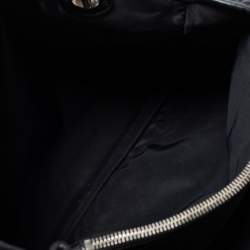 Pre Owned Dior Black Cannage Nylon Charming Lock Satchel
