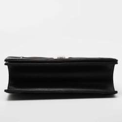 Pre Owned Dior Black Leather Large Diorama Flap Shoulder Bag