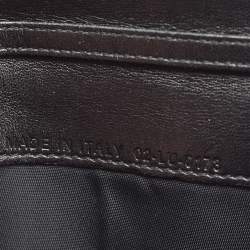 Pre Owned Dior Black/White Snakeskin Lady Dior Wallet on Chain