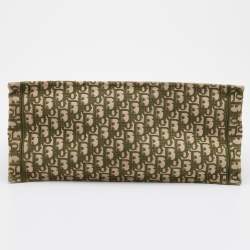 Pre Owned Dior Olive Green Oblique Canvas Large Book Tote