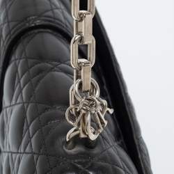 Pre Owned Dior Black Quilted Leather Large Miss Dior Flap Bag