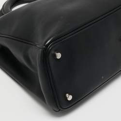 Dior Black Leather Medium Diorissimo Tote