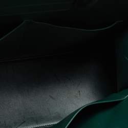 Pre Owned Dior Green Leather Large Diorever Tote