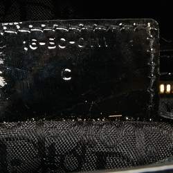 Pre Owned Dior Black Cannage Patent Leather Large Lady Dior Tote