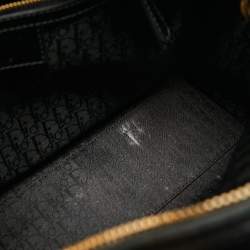 Pre Owned Dior Black Cannage Patent Leather Large Lady Dior Tote