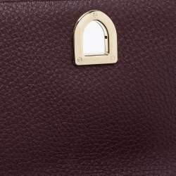 Pre Owned Dior Burgundy Leather Small Diorama Shoulder Bag