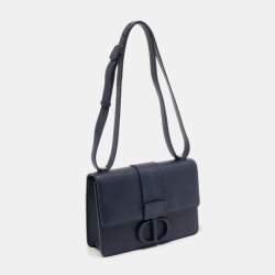 Dior Blue Leather 30 Montaigne Flap Shoulder Bag
