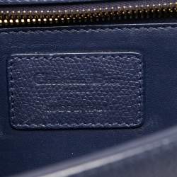 Dior Blue Leather 30 Montaigne Flap Shoulder Bag