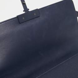 Dior Blue Leather 30 Montaigne Flap Shoulder Bag