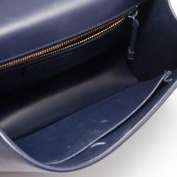 Dior Blue Leather 30 Montaigne Flap Shoulder Bag