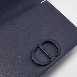 Dior Blue Leather 30 Montaigne Flap Shoulder Bag
