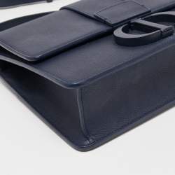 Dior Blue Leather 30 Montaigne Flap Shoulder Bag
