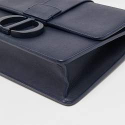 Dior Blue Leather 30 Montaigne Flap Shoulder Bag