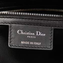 Pre Owned Dior Black Printed Coated Canvas Panarea Tote