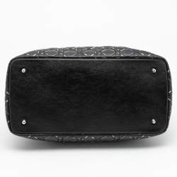 Pre Owned Dior Black Printed Coated Canvas Panarea Tote