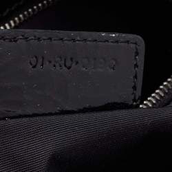Dior Black Cannage Patent Leather Lady Dior Shopper Tote