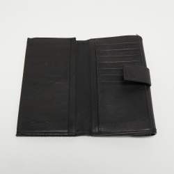 Pre Owned Dior Black/Silver Oblique Canvas and Leather Clutch