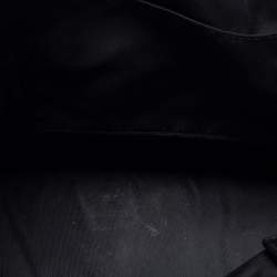 Pre Owned Dior Black Oblique Fabric and Leather Detective Frame Satchel