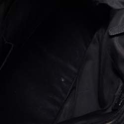 Pre Owned Dior Black Oblique Fabric and Leather Detective Frame Satchel