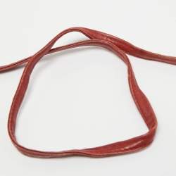 Pre Owned Dior Red Coated Honeycomb Canvas and Leather Crossbody Bag