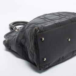 Pre Owned Dior Grey Cannage Leather Granville Tote