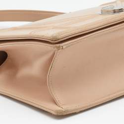 Pre Owned Dior Beige Leather Medium Diorama Shoulder Bag