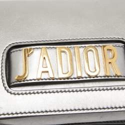 Pre Owned Dior Grey Leather J'adior Shoulder Bag