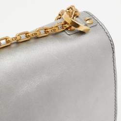Pre Owned Dior Grey Leather J'adior Shoulder Bag