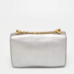 Pre Owned Dior Grey Leather J'adior Shoulder Bag