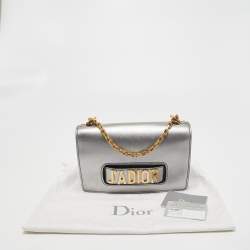 Pre Owned Dior Grey Leather J'adior Shoulder Bag