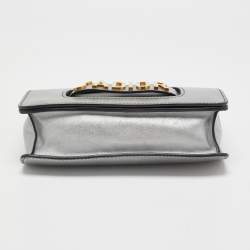 Pre Owned Dior Grey Leather J'adior Shoulder Bag