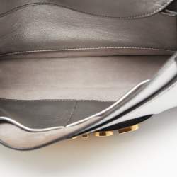 Pre Owned Dior Grey Leather J'adior Shoulder Bag