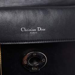 Pre Owned Dior Black Leather Be Dior Shoulder Bag