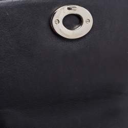 Pre Owned Dior Black Leather Be Dior Shoulder Bag