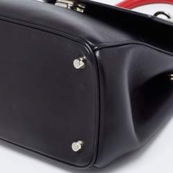 Pre Owned Dior Black Leather Be Dior Shoulder Bag