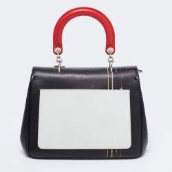 Pre Owned Dior Black Leather Be Dior Shoulder Bag