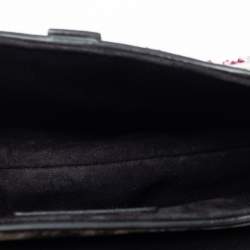 Pre Owned Dior Multicolor Leather and Beads Mini Saddle Bag