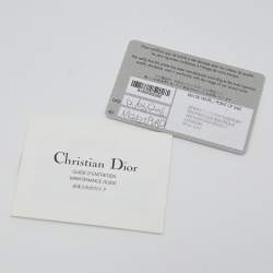 Pre Owned Dior White Microcannage Patent Leather Small Diorama Shoulder Bag