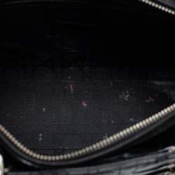 Pre Owned Dior Black Cannage Patent Leather Large Lady Dior Tote
