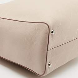 Pre Owned Dior Light Pink Cannage Leather UltraDior Tote