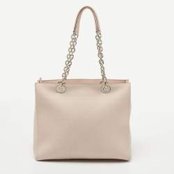 Pre Owned Dior Light Pink Cannage Leather UltraDior Tote