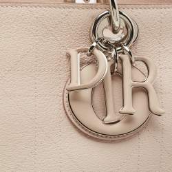 Pre Owned Dior Light Pink Cannage Leather UltraDior Tote