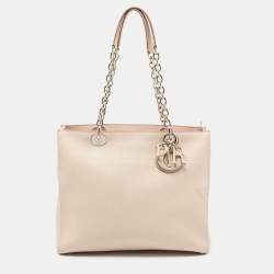 Pre Owned Dior Light Pink Cannage Leather UltraDior Tote