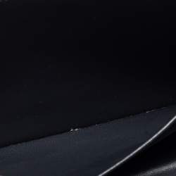 Pre Owned Dior Grey Patent Leather Medium Diorama Shoulder Bag