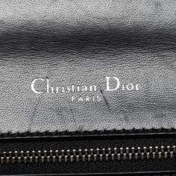 Pre Owned Dior Tri Color Leather and Sequins Medium Diorama Flap Shoulder Bag