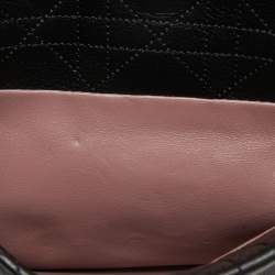 Pre Owned Dior Black Cannage Leather Large Diorling Shoulder Bag