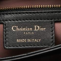 Pre Owned Dior Black Cannage Leather Large Diorling Shoulder Bag
