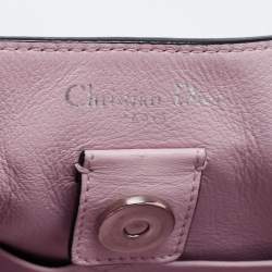 Pre Owned Dior Black Leather Medium Diorissimo Shopper Tote