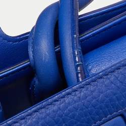 Pre Owned Dior Blue Leather Medium Diorever Tote